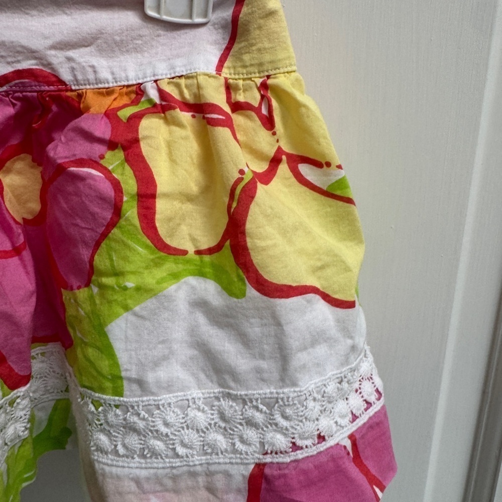 Lilly Pulitzer 3T Girls Multicolor Floral Ruffled Flowy Summer Skirt - Picture 2 of 5